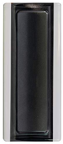 FUCHS Vidrio real BM negro 19x8x1 cm Perfil del bloque de vidrio, Perfil final para los bloques de vidrio