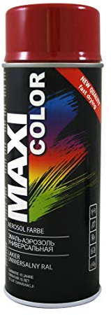 Maxi Color NEW QUALITY Sprühlack Lackspray Glanz 400ml Universelle spray Nitro-zellulose Farbe Sprühlack schnell trocknender Sprühfarbe (RAL 3011 braunrot glänzend)