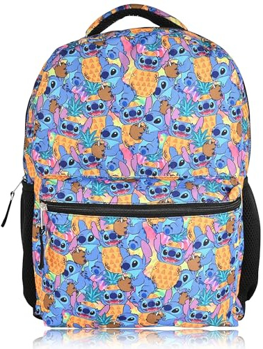 Disney Lilo and Stitch Backpack Girls, Boys, Teens, Adults Officially Licenced Stitch Backpacks For School, Light Blue, One Size