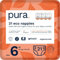 Pura Öko-Windeln Größe 6 (XL 15+ kg), 21 Windeln (1 Packung), mit EU Ecolabel Zertifiziert, für Empfindliche Haut, aus Bio-Baumwolle, Geruchsfrei, Hypoallergen, 12 Stunden Auslaufschutz