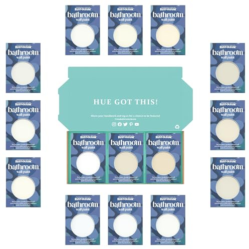 Rust-Oleum Bathroom Wall Paint in Matt Finish - Elegant Whites Tester Box