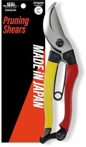 SUIZAN Sécateur Bypass 200 mm – Sécateur professionnel japonais – Outil de jardinage