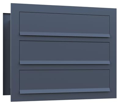 Mauerdurchwurf Briefkasten Temino for Three in Anthrazit