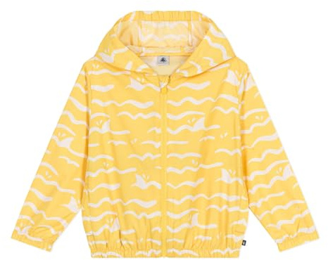 Petit Bateau A0D0X Coupe Vent Anti UV Jaune/Blanc Garçon 6 ans