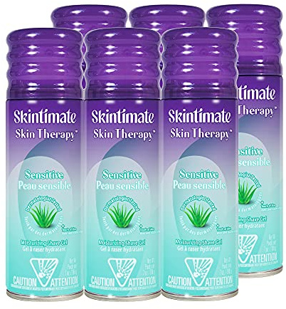 Skintimate Shave Gel Skin Therapy Lotionized Vitamin-E 7 Ounce(207ml) (6 Pack)