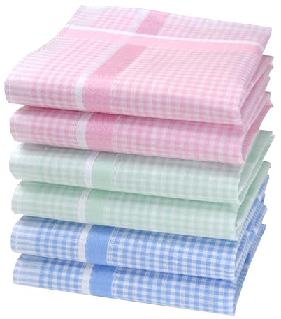 merrysquare - Damen Taschentücher - 100% Baumwolle - 29cm x 29cm – BABETH Modell (6)