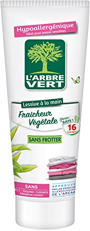 L'Arbre Vert Lessive À La Main Sans Frotter Fraîcheur Végétale - Hypoallergénique - 16 Lavages (lot de 3)