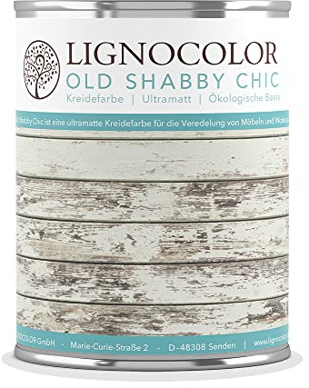 Lignocolor Kreidefarbe Shabby Chic Lack Vintage Look 1kg neue Farbtöne (Lavendel)