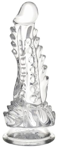 Wdrssfys Gode Dragon,20CM Godemiché Monstre Transparent Avec Ventouse,Gode michet Jouet Sexuel Pour Femme Hommes Couple