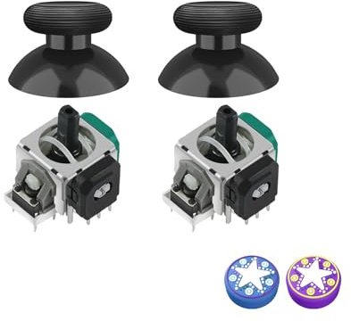 AKNES GuliKit TMR Elektromagnetische Joysticks für Xbox Series X/S Controller, Stick Ersatz Zubehör für Xbox Series X/S Controller, inklusive Thumbstick Kappen