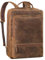 STILORD 'Christian' XL Business-Rucksack Herren & Damen Leder Laptoprucksack 15-17,3 Zoll Wasserdicht Lederrucksack Groß Tagesrucksack Vintage Arbeitsrucksack Echtleder, Farbe:sepia - braun