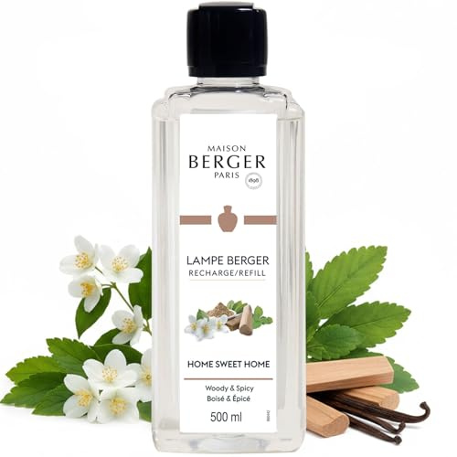 MAISON BERGER Home Sweet Home Lampe Berger Refill, 500 ml | Refill Home Sweet Home 500 ml for the Lampe Berger catalytic lamp, about 80 h of fragrance, helps neutralise odours