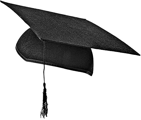 W WIDMANN MILANO Party Fashion - Chapeau de médecin en feutre | Toque noire pour diplômés, doctorat, remises de diplômes et costumes universitaires
