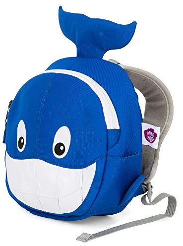 Affenzahn Kleiner Freund Kindergarten-Rucksack für 1-3 Jährige Ergonomisch Reflektierend Ziehzunge mit Namensschild Oktopus - Petrol