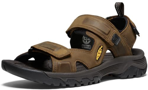 KEEN Men's Targhee 3 Open Toe Sandal, Bison Mulch, 44.5 EU