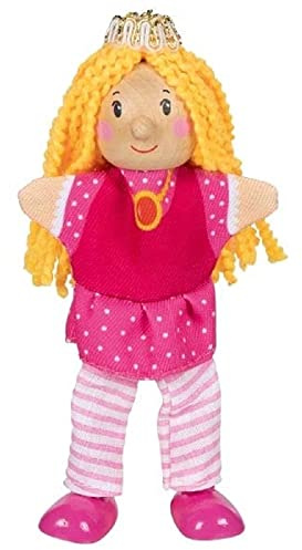 Goki - Pupazzo da dito con gambe, Principessa, Multicolore (51529)