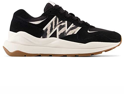 NEW BALANCE Femme 5740 Sneaker, Noir/Blanc, 39 EU