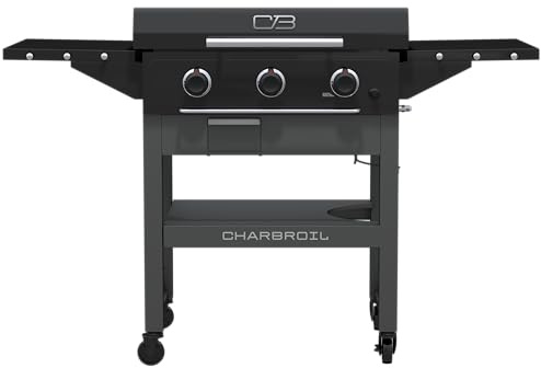 Charbroil 28 XL Performance Series Propane Gas Griddle with Cart 3 Burner Flat Top Grill, Black - 463258924