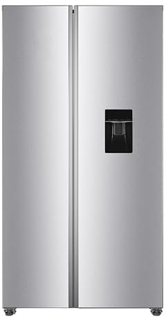 PKM SBS400EIXWDAZ Kühl-Gefrierkombination | Side by Side | Inox Design | 288 Liter Kühlen | 151 Liter Gefrieren | Energieeffizienzklasse E | LED - Beleuchtung | Schnellgefrieren Modus | Freistehend |