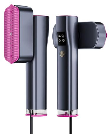 TOPPLEE Ferro da Stiro Verticale, 2 in 1 Stiratore Verticale da Portatile da 1300W, Vaporizzatore per Indumenti Solo 0,6 KG, 10 Minuti di Vapore Continuo, Ferro da Stiro a Vapore per Viaggi e Casa