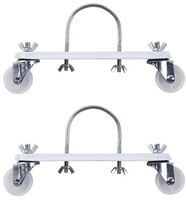SOYUZERISH 2 Soportes de radiador eléctrico, Rueda de Soporte de polea móvil para radiador eléctrico, Rueda de rotación General de Larga duración y práctica