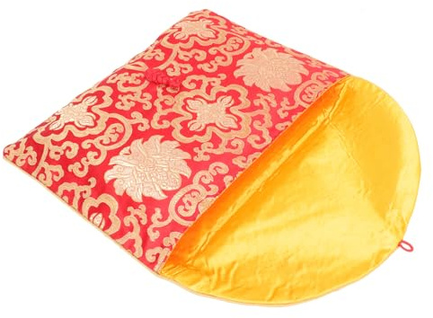 iplusmile Sobres Rojos de Brocado para Tarjetas y Bolsas Multifuncionales A4 con Estilo Tradicional Chino, Ideales como Obsequio para Familiares y Amigos