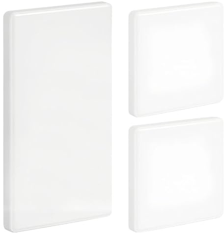 LIUZHUJ 3 Piezas Tapa Ciega, Autoadhesivo Tapa Enchufes Pared, Blanco Cubiertas Ciegas Empotradas, Plástico ABS, Montaje Empotrado, para Enchufes y Aberturas de Pared no Utilizados