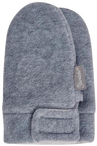 Sterntaler Fäustel Guantes, Plateado (Silber Mel. 542), 1 para Niños Manoplas, Niños, Gris (Silver Melange 542), 1 (Tamaño del fabricante: 1)