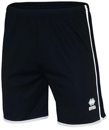 Errea Bonn Pantaloncini Sportivi, Uomo, Nero Bianco, S