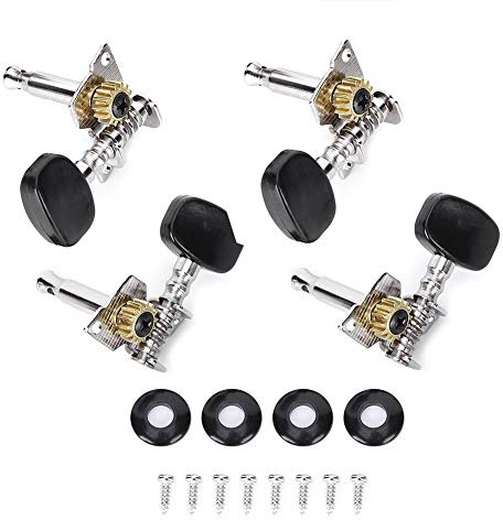 Sintonizadores de cabeza de máquina de ukelele, clavijas de afinación de metal para accesorios de instrumentos de guitarra de 4 cuerdas de ukelele de 4 cuerdas accesorios de juego