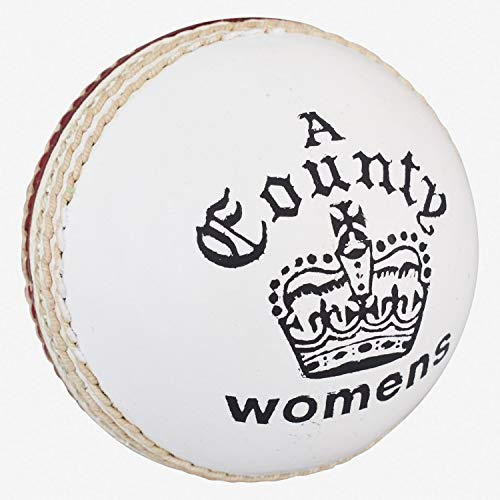 Readers County Crown, Palla da Cricket. Unisex-Adulto, Rosso e Bianco, Womens