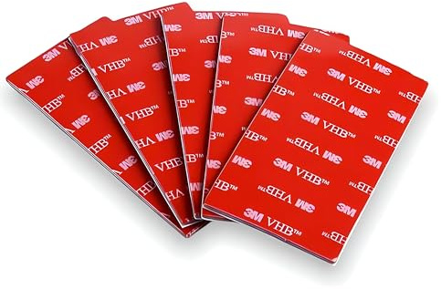 Dpm tapes 3M VHB dubbelhäftande tejp extra stark akrylskum rektangulär vattentät och hög temperaturbeständighet för bil, hem och kontor (25 mm x 50 mm 50 st)