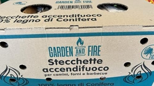 Leñas de fuego 100% madera de conífera, encendedor, para chimeneas, hornos y barbacoas de 2,5 kg