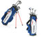 SPOTRAVEL Golf Clubs Package Set, Men/Women Professional Golf Set with 460CC Alloy Driver, 6# to 9# Irons, Putter and Stand Bag, Complete Steel Shaft Golf Package Set for Adults (Blue)