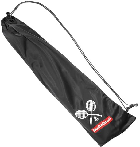 PATIKIL Badminton Racquet Cover Bag, Soft Badminton Racket Pouch Velvet Lining with Drawstring Durable Lightweight for Badminton Player, Black