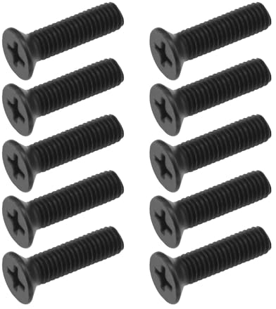 Create idea 10 Pezzi M6x22mm Punta Da Trapano Mandrino Mano Sinistra Vite Filettata Fissa Punta Da Trapano Mandrino Maniglia Adattatore Bullone Vite di Bloccaggio per Trapano Elettrico Nero