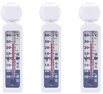Termómetro De Refrigerador Y Congelador De 3 Piezas, Medidor De Temperatura Del Refrigerador, -30 ? -40 ? Termómetro De Refrigerador Para La Cocina Del Hogar, Termómetro De Serie Clásica Para