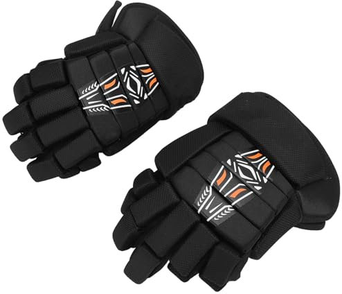 Hockeyhandskar, 1 par Ishockeyhandskar för Ungdomar Slitstarka och Andningsbara Lacrossehandskar, Full Motion Thumb Mångsidiga Skyddande Landhockeyhandskar för Hockeyspelare (12