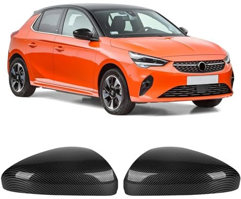 Opaltool 1 Par Tapa del Espejo Retrovisor del Coche para O-pel Corsa F 2019-2025, Peugeot 208 508 2008 2019-2025, Carcasas de Espejo Retrovisor de Coche Cubierta del Espejo de Ala Lateral de Puerta