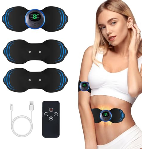 Wirelss TENS Machine for Pain Relief, Nerve Muscle Stimulator for Pain Management with 8 Modes,19 Levels, Mini Neck Massager,Rechargeable TENS Unit for Back,Neck,Shoulder,Knee,Body