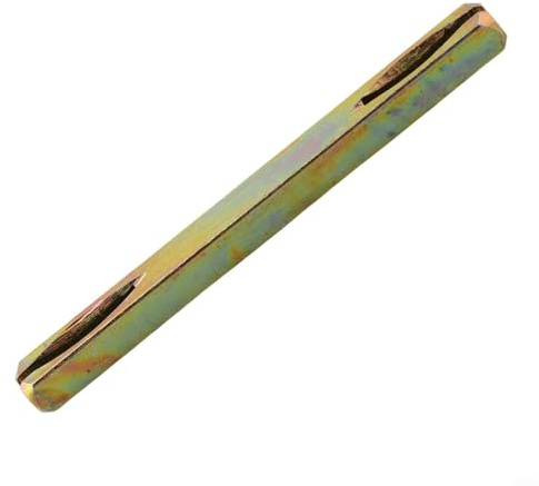 Yuanpgky 8mm Square Spindle for Door Handles, 85-130mm Galvanised Iron Square Pin with Notched Pins for Secure Connection and Easy Installation(130mm)