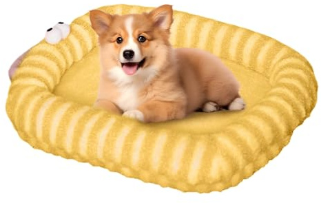 Niesel Grand lit pour chat - Canapé chaud pour chien - Grand tapis de couchage en peluche - Accessoires pour animaux de compagnie pour l'hiver - Petits chiots - Lieu de couchage intérieur et extérieur