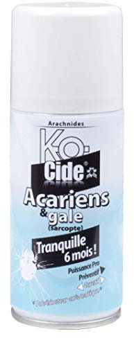 K-OCIDE - Laque Anti-Acariens et Gale - Pulvérisateur Automatique - spécial infestation - Literies et environnement - 150 ml