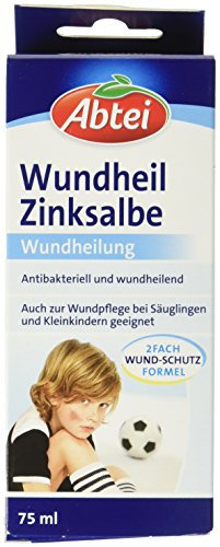 Abtei 4983442 Wundheil Zinksalbe, 75 ml