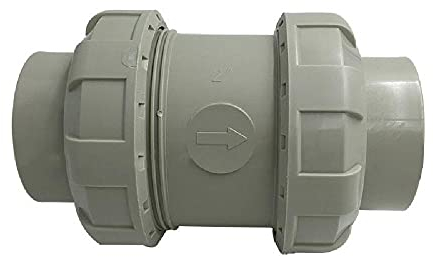 Diametro 50mm Valvola di non ritorno in linea grigio acqua blocco perdita protezione valvola lavatrice lavastoviglie