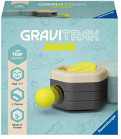 Ravensburger Gravitrax Element Trap - utbyggbart bollspår för barn, marmorspår tillverkat av miljövänliga material med temavärldar, pedagogiska leksaker och byggleksaker från 3 år