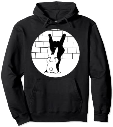 Canninchen Heavy Metal avec fourchette à frites + cadeau Sweat à Capuche