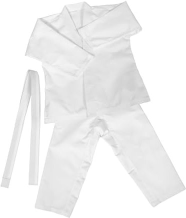 DEARMAMY 1 Satz Jeet Kune Do Karate-Uniform Karate Anzug für Karateanzug Erwachsene Karateanzug Taekwondo-Hosen für Kampfsport-Performance-Bekleidung Polyester Weiß