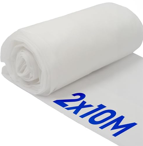 Harbour Housewares 30gsm Plant Fleece Frost Protection - 2M x 10M (1 Roll) - White - Horticultural Winter Wrap Cover Protector Netting Blanket for Outdoor Garden Plants, Trees, Grass