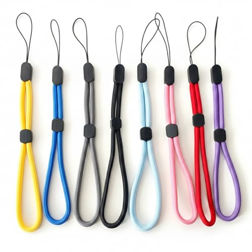 8PCS Cordón correa muñeca de mano,orreas de Muñeca Cámara Cordón de mano correa para la muñeca Lanyard Finger Strap paraUSB Mp3 Mp4 Todo correas de muñeca Celulares unidad flash